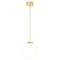 Cwi Lighting Hoops 1 Light LED Pendant With Satin Gold Finish 1273P10-1-602 - alternate 1